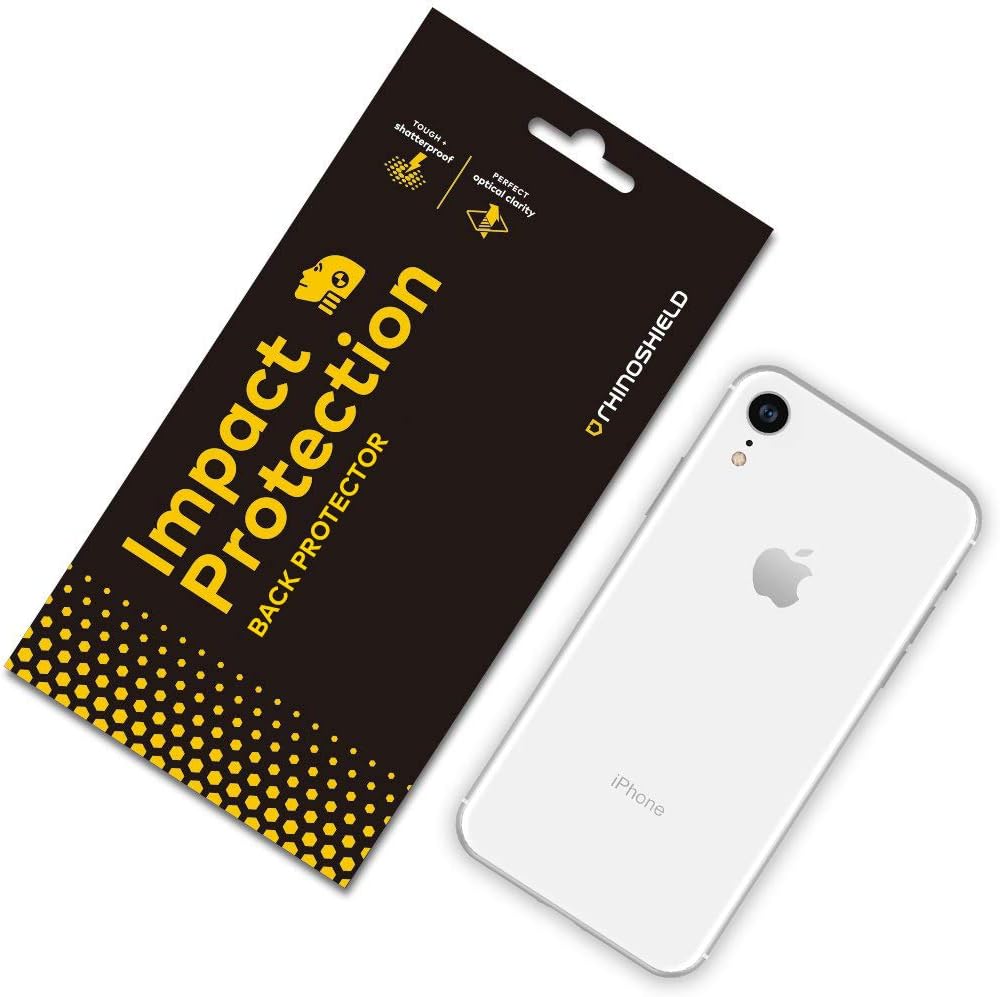RhinoShield Back Protector [iPhone XR] | Impact Protection - High Strength Impact Damping/Dispersion Technology - Clear and Scratch/Fingerprint Resistant Protection