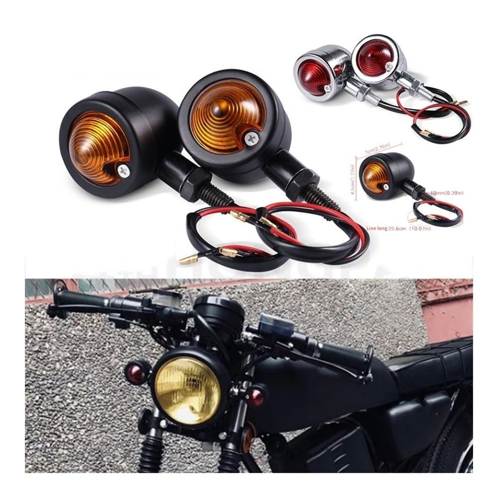 Nisza Indicatori Direzione Indicatore Luminoso Degli Indicatori Di Direzione Del Motociclo Per H&arley Per Per S&uzuki Per Y&amaha Shadow Lampada Per Segnali Universali 12V