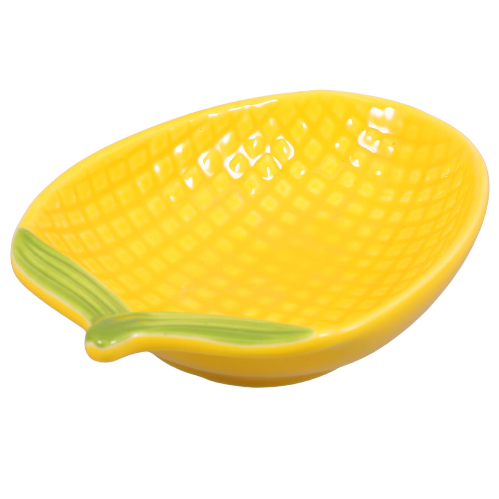 Unomor Creative Cartoon Ceramic Dipping Sauce Plate Versatile Appetizer Dish for Snacks Sushi and Seasonings for Entertaining and Parties Ceramic Design