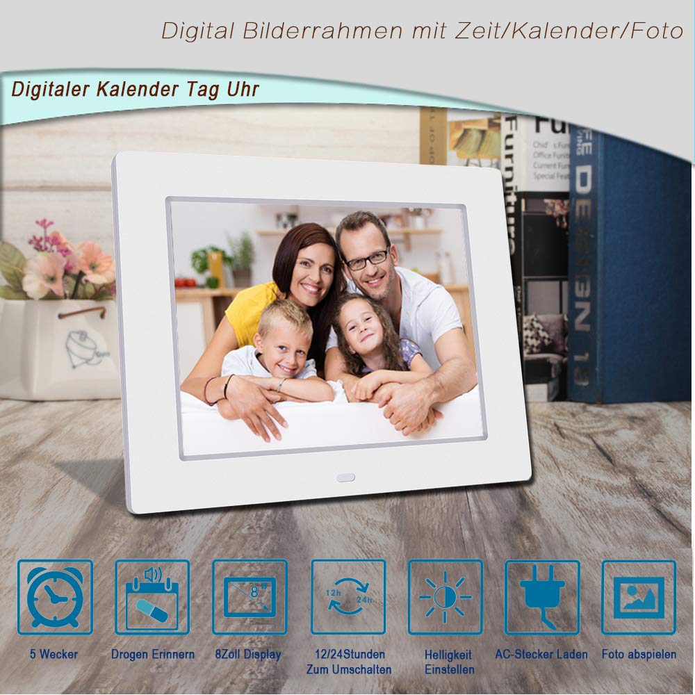 Reloj Calendario con Fecha, día y Hora | Reloj Alzheimer | Reloj Tercera Edad