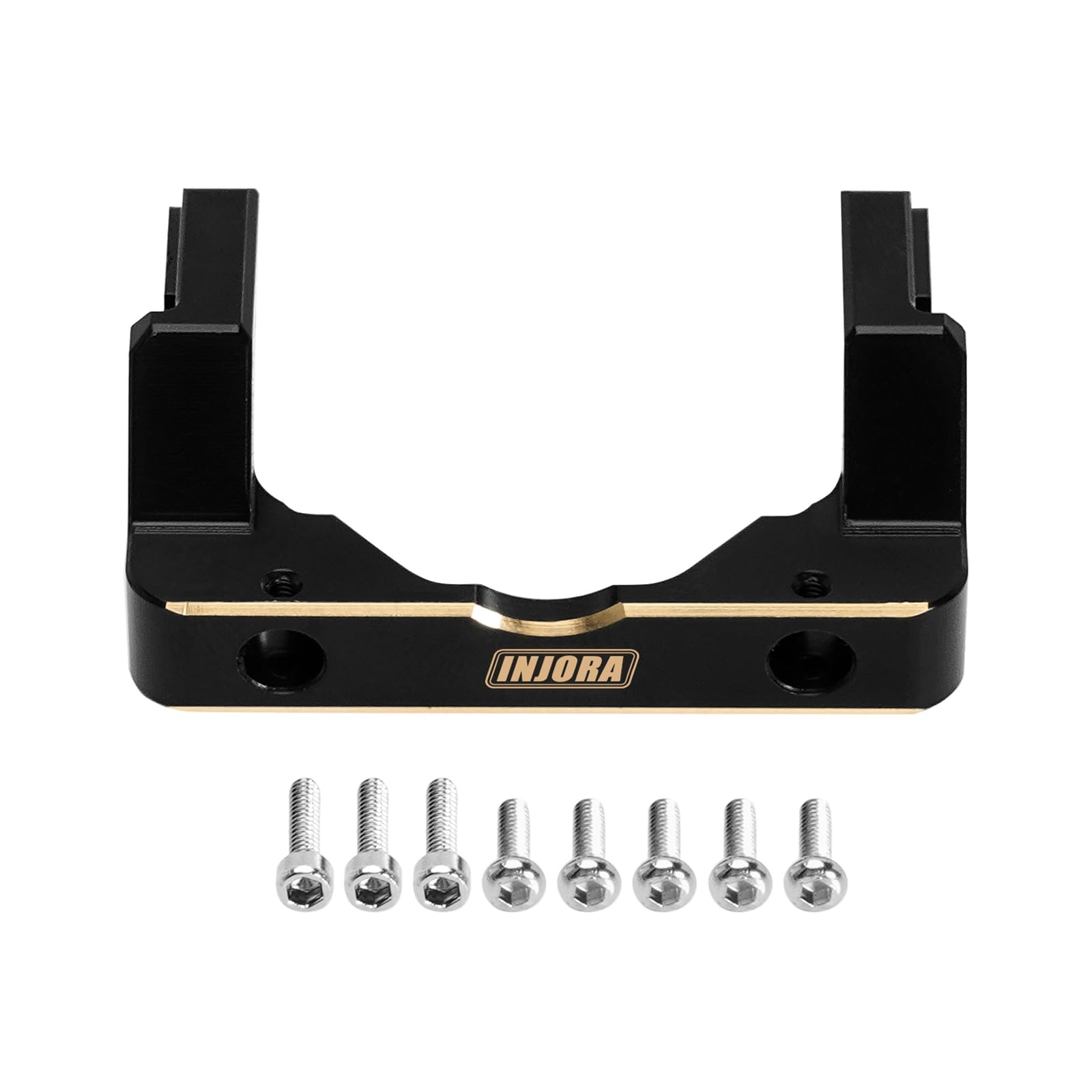 INJORA Black Coating Front Bumper Mount for 1/24 FMS FCX24M - Image 2