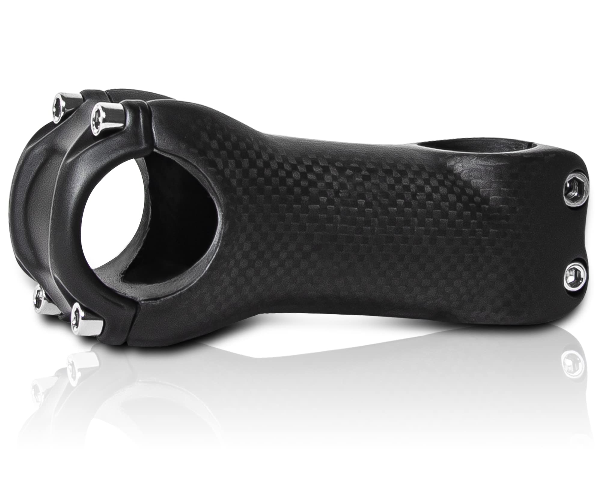 Carbon Fiber Bike Stem Riser, MTB Stem 31.8, Road Bike Stem 100mm 6 Degree Stems, 3K Matte Shock-Absorbing Bike Handlebar Stem for Mountain Bike,Road Bike, Gravel Bike, Hybrid Bike, and E-Bikes — image 1