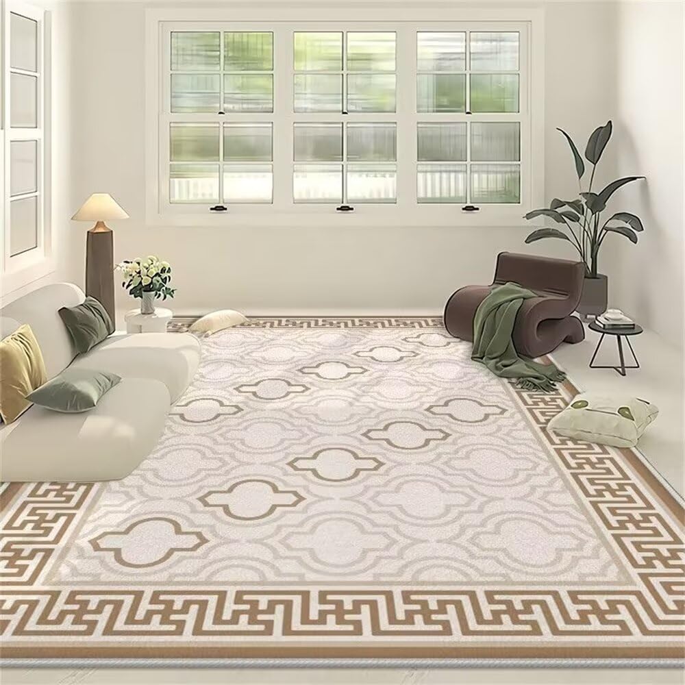 Tapis de salon moderne au design de bordure élégant 60x100 cm