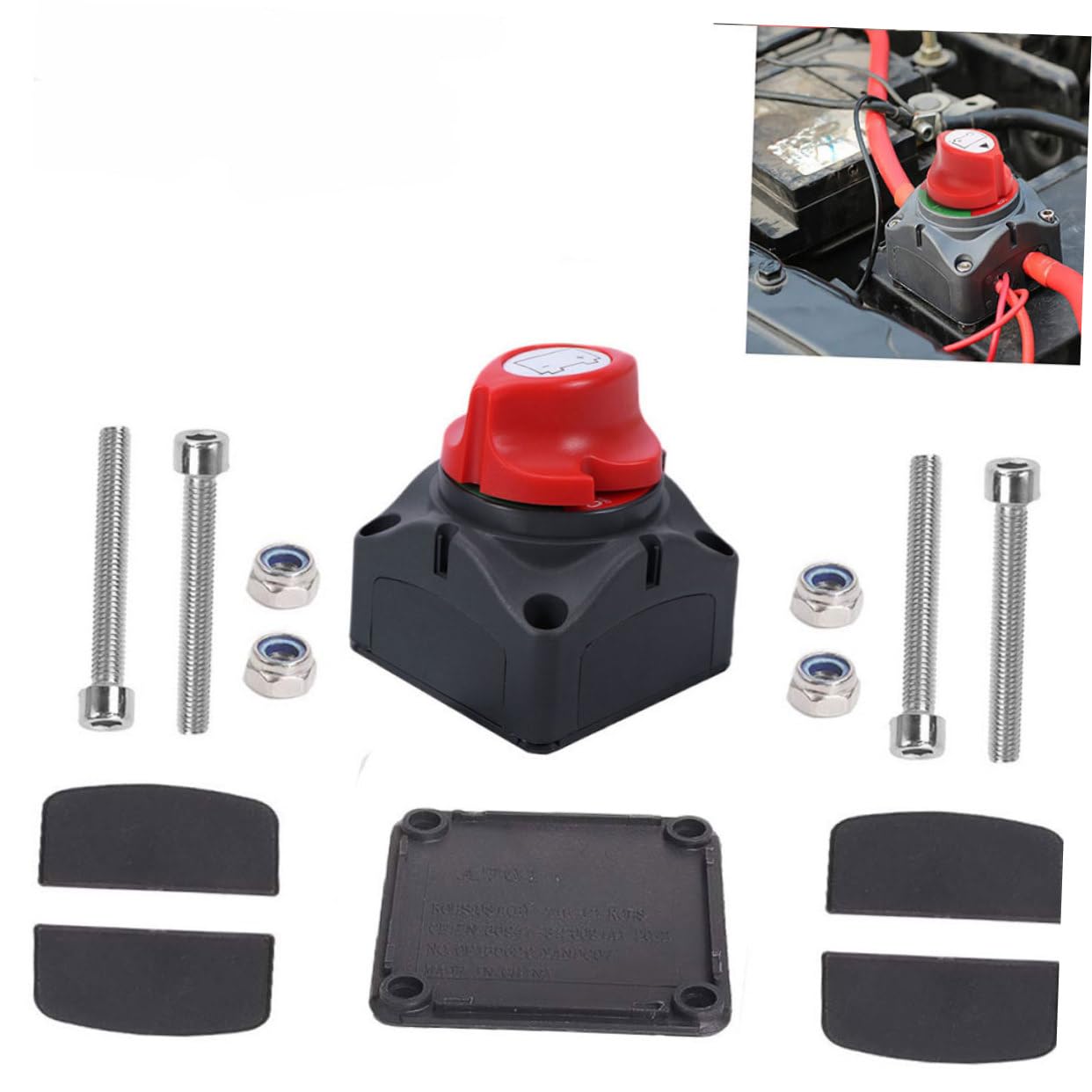 Cabilock Blackout Battery Cut Off Switch for Car Boat Van Truck Rv Motorcycle 275a Rating