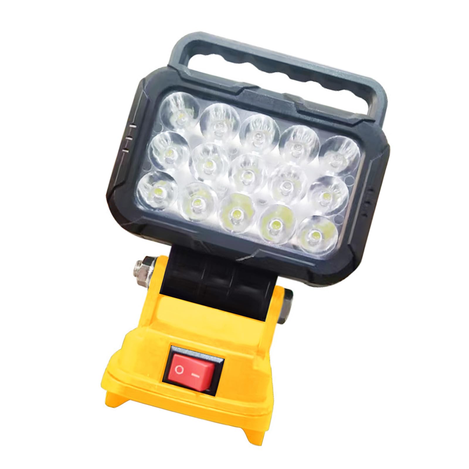 Cordless 18V LED Work Light with USB Ports, Rechargeable Flashlight for Outdoor Camping & Emergencies USB Rechargeable Work Light