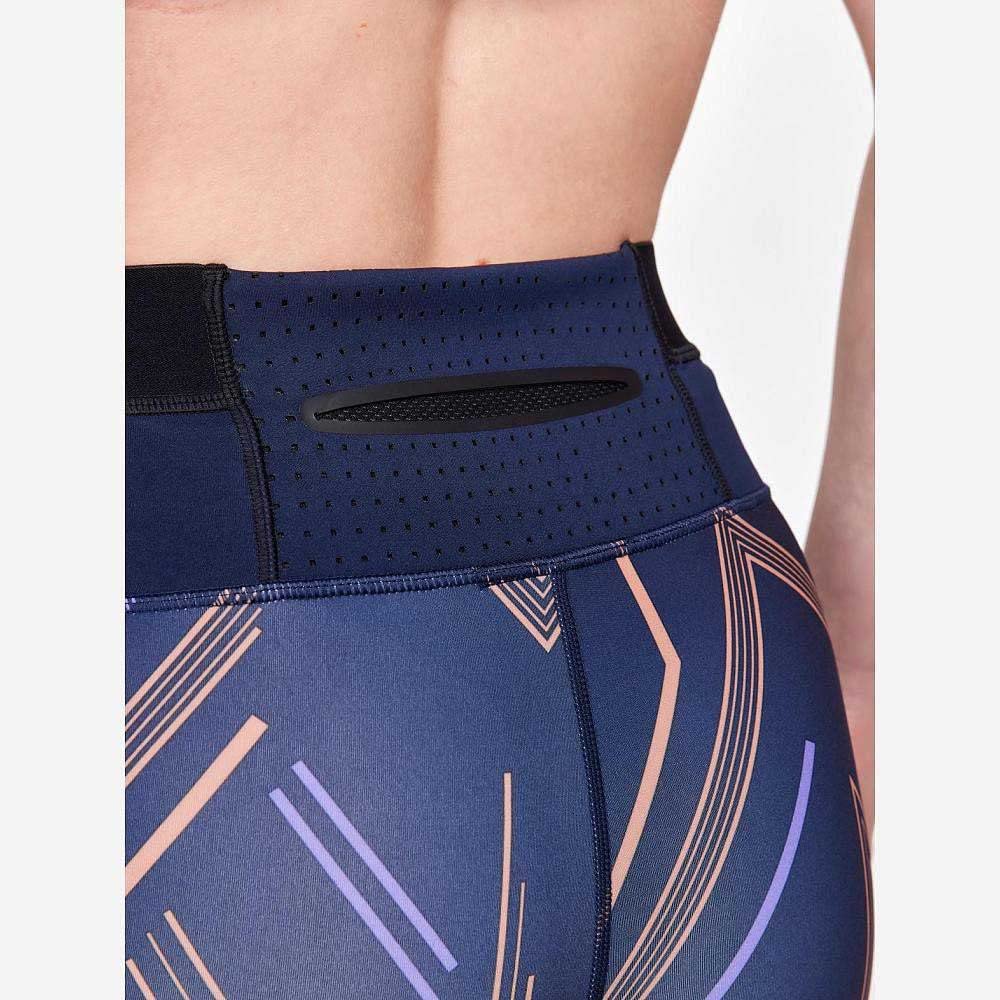 Craft Sportswear Pro Charge Blocked, legginsy treningowe z wysokim stanem, idealne do biegania, jogi, siłowni, Blaze-Cliff, XS