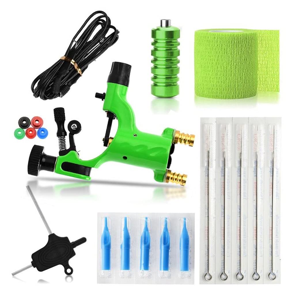 Tattoo Machines Tattoo Machine Kits Tattoo Power Supply Rotary Pen with Cartridges Needles Makeup Machine for Tattoo Beginners Artist(Gray)