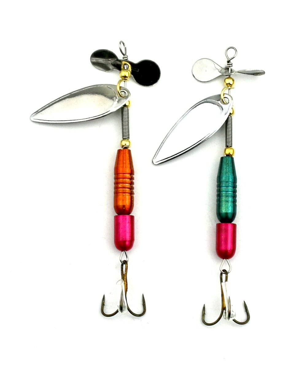 100 count smooth nickel in size 4 French spinner blade Lure Making 100 count smooth nickel in size 4 French spinner blade Lure Making
