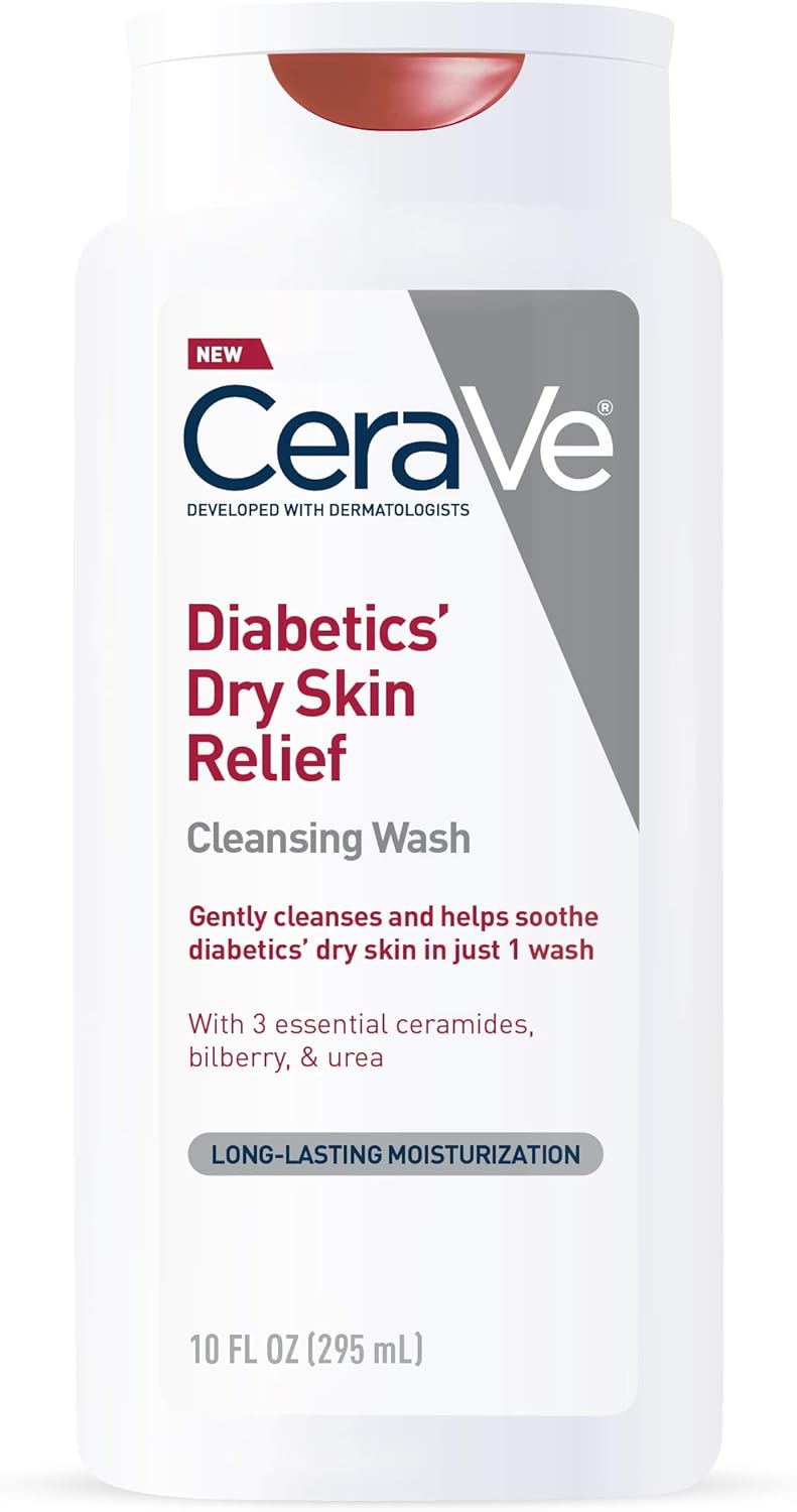 CeraVe Body Wash For Diabetics Dry Skin, 10 Oz, 10 Fl Oz (Pack of 1)