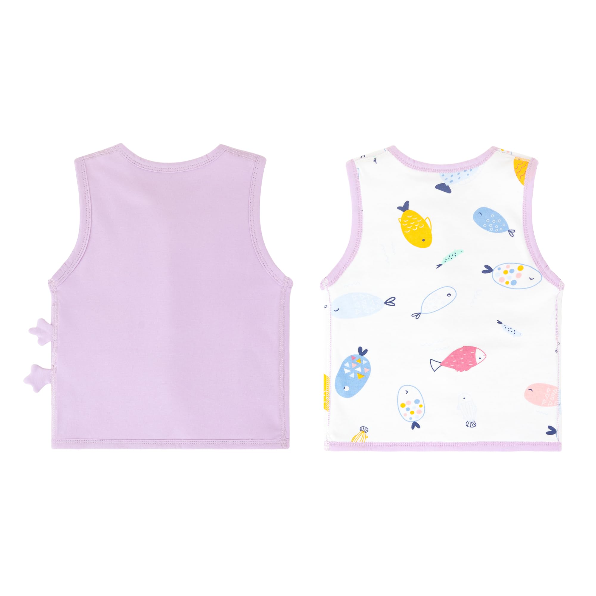 Baby Kleinkind Kinder Doppelseitig Westen Frühling Herbst Baumwoll Dünn Ärmellose Jacke Kinderweste mit Druckknopf mit Cartoon Muster