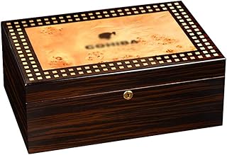 Humidors Cigar Cabinet Cigar Humidor Travel Portable Cigar Box Cigar Alcoholic Cigarette Case Pine Large Capacity Paint Cigar Cabinet Can Hold 120 Best Gift