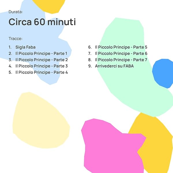 FABA Disco Sonoro – Il Piccolo Principe - Storie e fiabe sonore per bambini e bambine 5-10 anni - Ascoltabile con il Raccontastorie e FABA+, gioco educativo versione italiana - 5