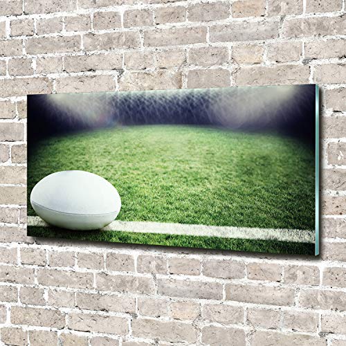 Tableau plexiglas rugby vert de haute qualite deco mural