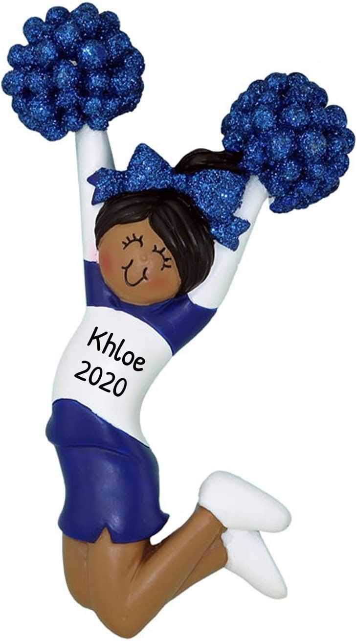Personalized Cheer Ornaments 2024 – Blue Uniform Cheerleader Christmas Ornaments Cheer Stuff Cheerleading Stuff Christmas Cheer Dance Ornament for Girl African American Christmas Ornaments by Elves Personalized Cheer Ornaments 2024 – Blue Uniform Cheerleader Christmas Ornaments Cheer Stuff Cheerleading Stuff Christmas Cheer Dance Ornament for Girl African American Christmas Ornaments by Elves