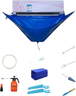 Air Conditioner Cleaning Tool - Waterproof Wall Mounted Ac Clean Protector Kit,Waterproof Split Cleaning Kit Service Bag, ...