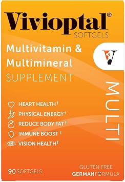 Vivioptal Multi, 90 Softgels (1 Year Supply), Multivitamin & Multimineral, Gluten Free, German Formula