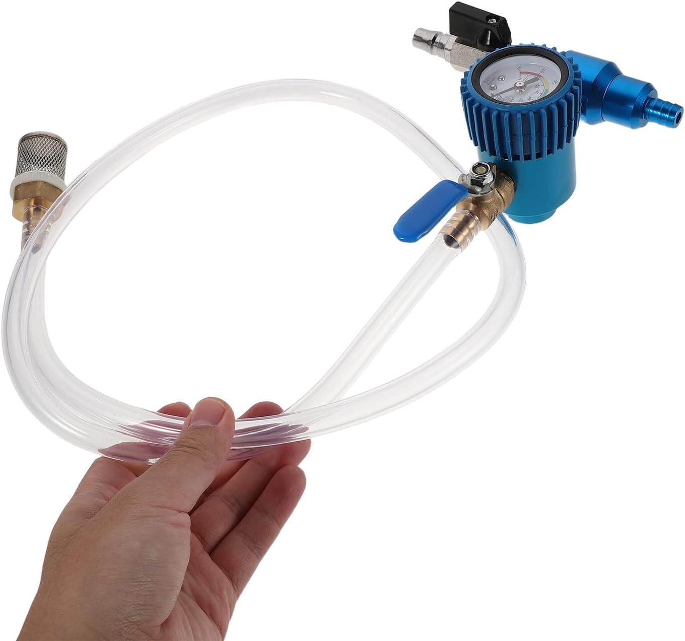 No Spill Coolant Refill Tool Kit with Vacuum Radiator Filling for Automotive Cooling System Maintenance and Car Repair