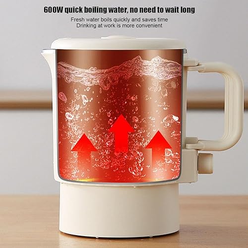 Miniatura 4 de Hervidor eléctrico portátil para viajes, hervidor eléctrico plegable de 27.1 fl oz, cafetera eléctrica multifuncional de acero inoxidable 304,