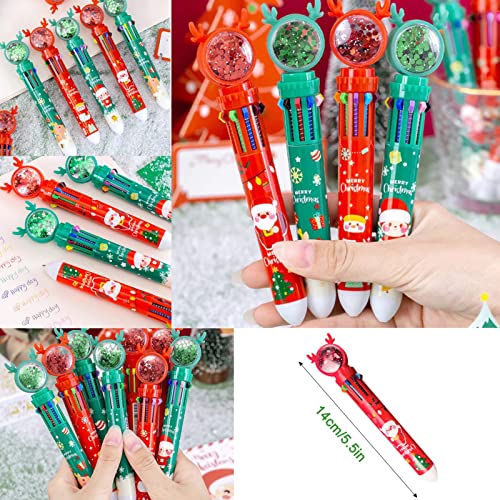 SHUBIAO Cute Christmas Glitter Pen Set, 0.5mm