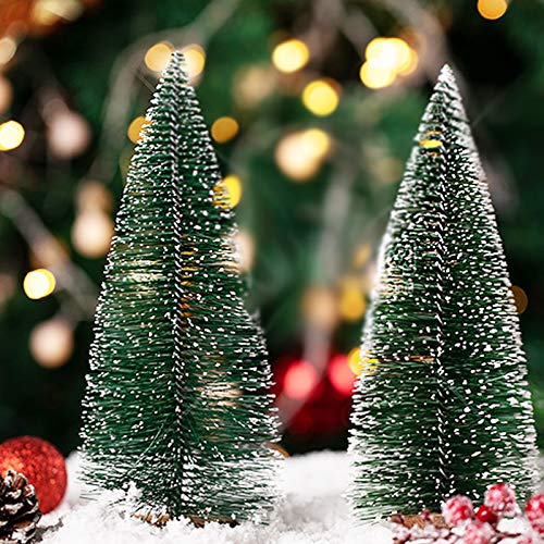 KARAA 3 Stück Mini Weihnachtsbaum Tischdeko Künstlich Tannenbaum Grün Christmasbaum Weihnachtsdeko 25cm/20cm/15cm – Bild 8