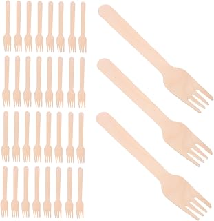 ERINGOGO 100 Piezas Tenedores de Desechables de Fiestas Utensilios Prácticos Ensaladas Pasteles y Aperitivos Perfectos y Celebraciones