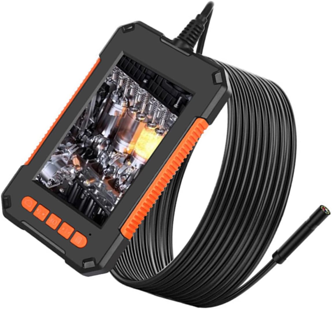 Veemoon Inspection Camera Resolution Pipe Inspection Tool Borescope Camera Led Light Automotive Industrial Use