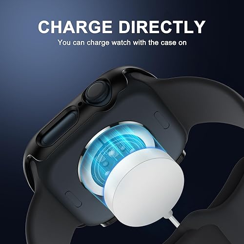 Miniatura 5 de Cuteey - Paquete de 12 fundas con protector de pantalla de vidrio templado para Apple Watch de 1.575 pulgadas SE 2 Series 6 5 4 SE, funda protectora