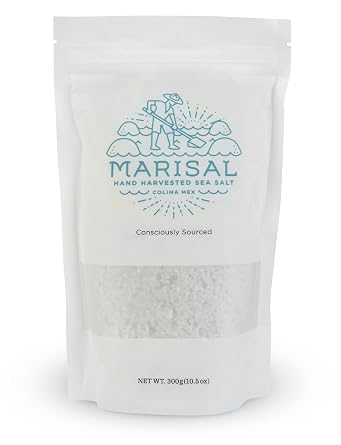 Marisal Hand-Harvested Natural Pure Sea Salt - Kosher - 300 gram 10.5 ounces