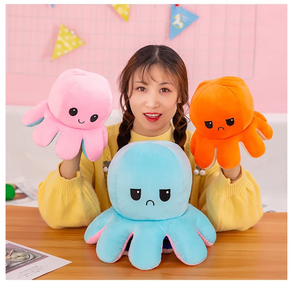 Amazon.co.jp: ぬいぐるみ タコ リバーシブルタコのぬいぐるみ