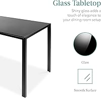 Vista 2 de Best Choice Products 5 piezas Juego de mesa de comedor de vidrio, muebles modernos de mesa de cocina para comedor, dinette, ahorro de espacio
