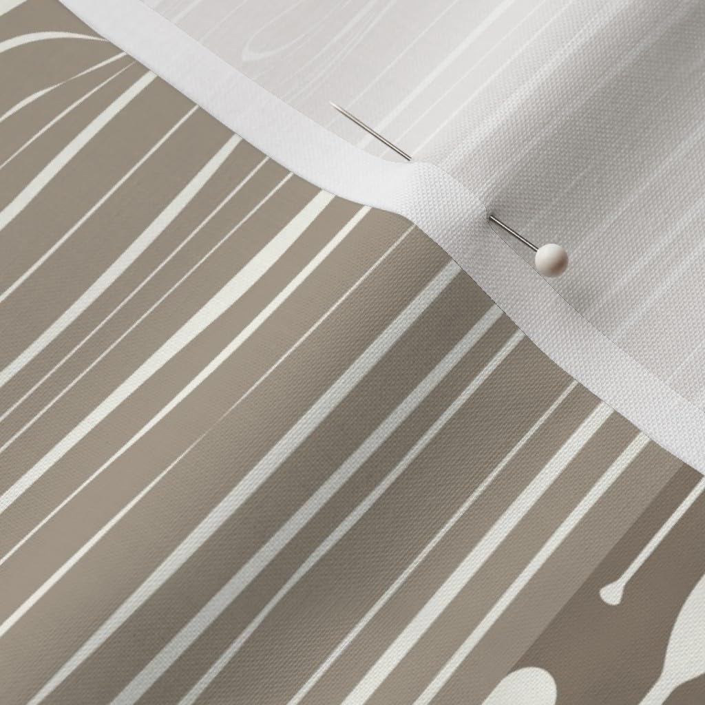 Spoonflower Fabric - Woodland Patchwork Warm Neutrals Tan Brown Moose Bear Printed on Petal Signature Cotton Fabric by The Yard - Sewing Quilting Apparel Crafts Decor