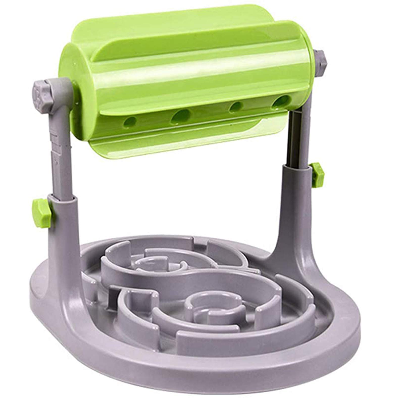 WOSHUAIAdjustable Roller Dog and Cat Slow Feeder, Pet Training Interactive Toys, IQ Training Game Toy, Anti Choke Slow Feeder Bowl