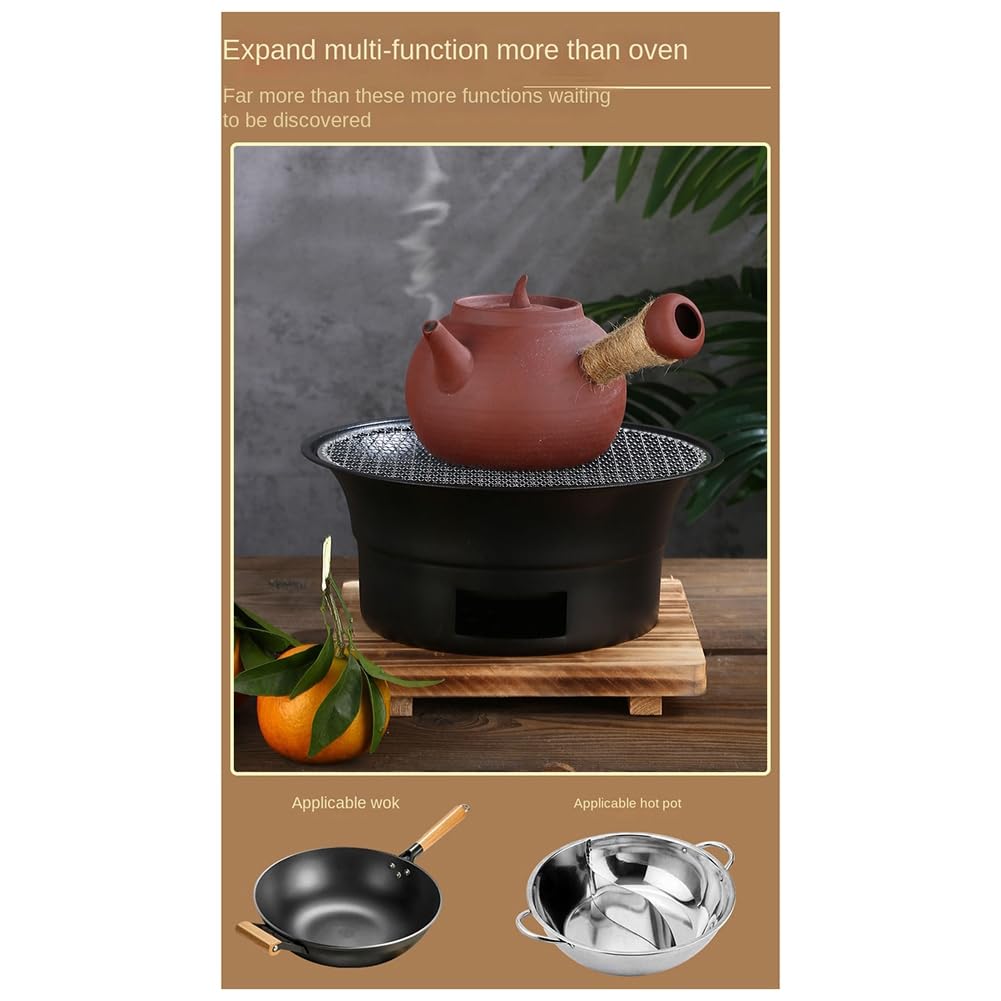 Barbecue rotondo in acciaio inox, senza fumo, per esterni, barbecue commerciale, barbecue portatile, ideale per feste in giardino e campeggio