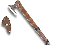 Vista 8 de Par de hachas vikingas de Ragnar Lothbrok – Hachas nórdicas barbudas de acero de alto carbono forjadas a mano con mangos de madera de fresno