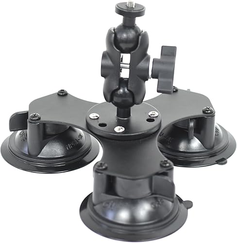 Miniatura 6 de Fotoleey Kit de montaje de coche con succión panorámica 360 para cámara Insta360 X4, X3, GoPro Max, Hero 12, Hero 11 para imágenes de coche de baja