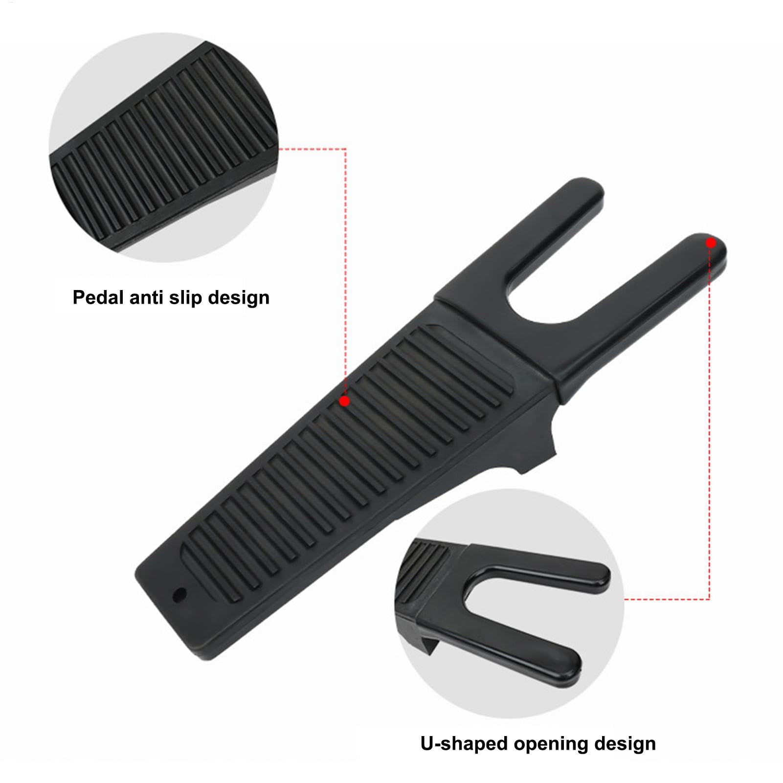 Extractor de botas Welly - Gato de arranque de agarre extra con raspador | Extractor de botas resistente a la intemperie | Herramienta de extracción de botas de agarre extra para vadeadores y botas de