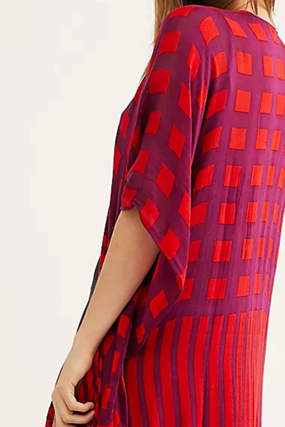 été Longue Robe Caftan Bohème Robe De Plage Spacieuse Couvrir Robe Grande Taille pour Les Femmes