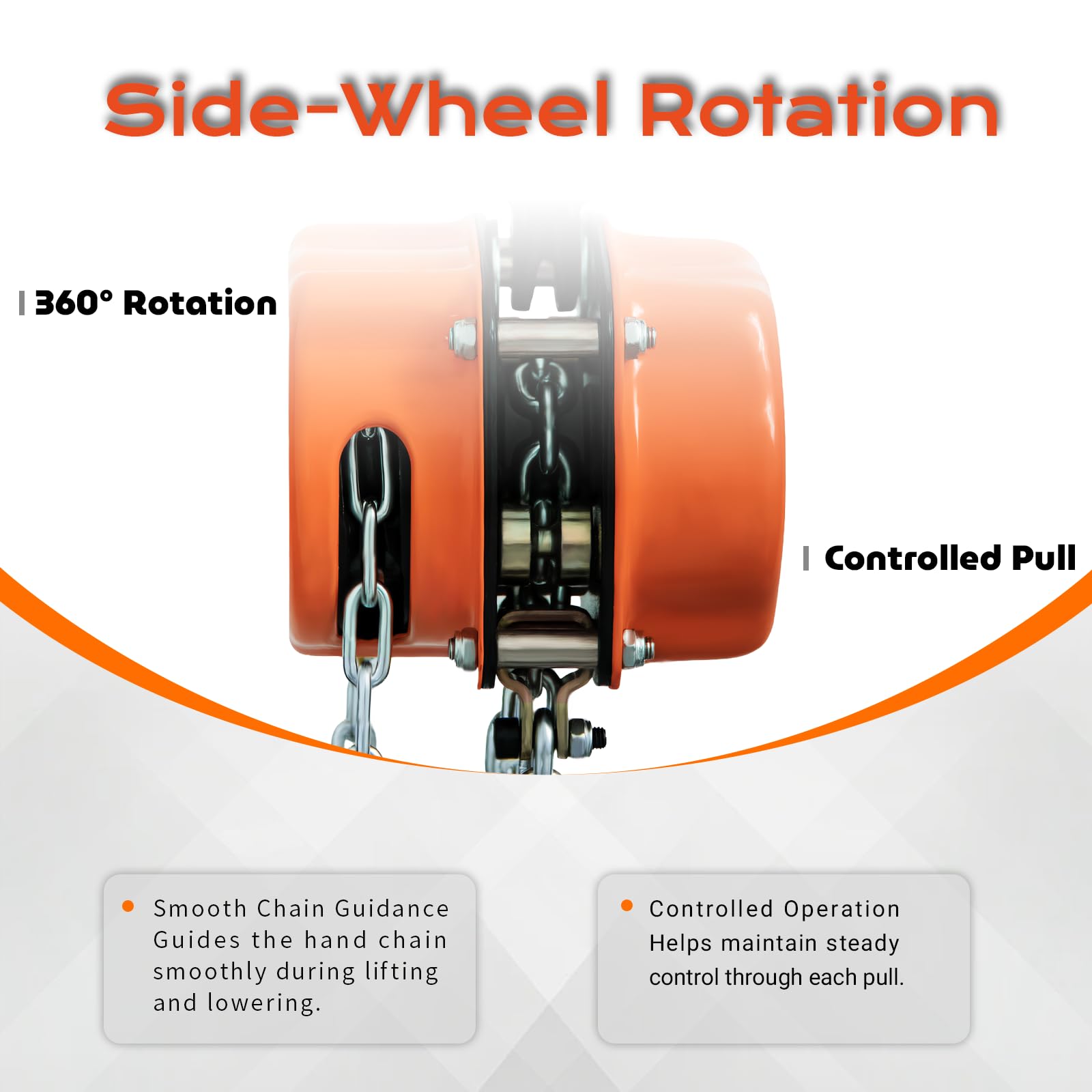 Manual Chain Hoist - 550 lb / 1,100 lb Capacity -2 Manual Chain Hoist - 550 lb / 1,100 lb Capacity -2