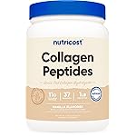 Nutricost Collagen Peptides Powder 1LB (454 G) (Vanilla) - Grass Fed Bovine Collagen Hydrolysate