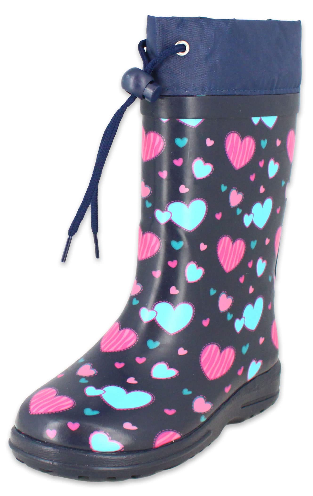 Beck Girl's Herzen Rain Boot, Blue, 9 UK Child