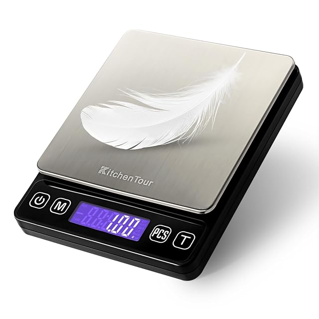 KitchenTour Digital Kitchen Scale - 500g 0 01g High Accuracy Precision Multifunction Food Meat Scale Small Scale Jewelry