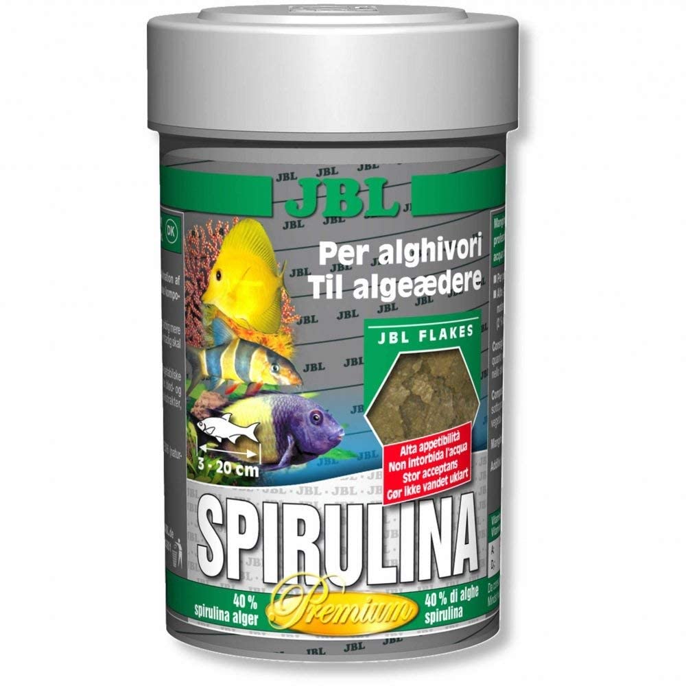 JBL Spirulina 30001 Premium - Alimentos completos para Peces de Acuario, 250 ml