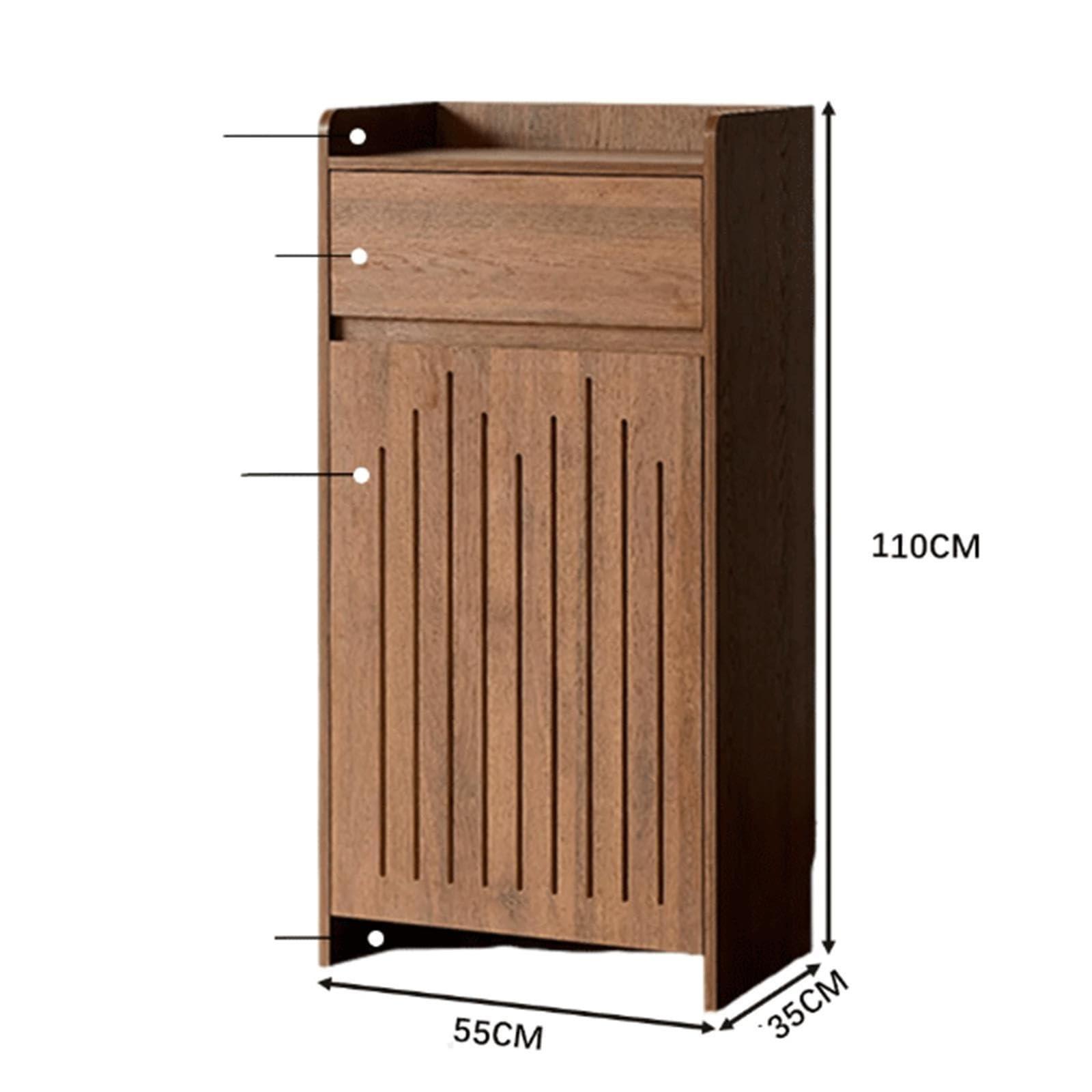 Couloir Petite armoire à chaussures en bois for appartements compacts