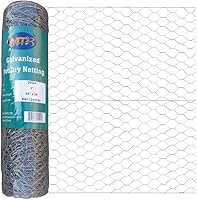 Vista 9 de MTB 20GA - Alambre hexagonal galvanizado para aves de corral, 18 pulgadas x 25 pies x 1 pulgada