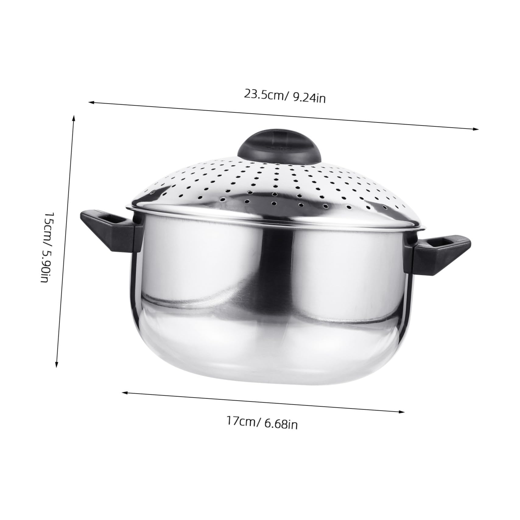 Pentola per Noodles in Acciaio Inox Argento, Portatile