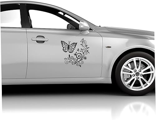 Vista 9 de CANIGHT 1 Set Flower Vine Butterfly Car Sticker Car Window Decal Car Window Decals for Vehicles Car Window Stickers Car Decorative Sticker Car Vinyl