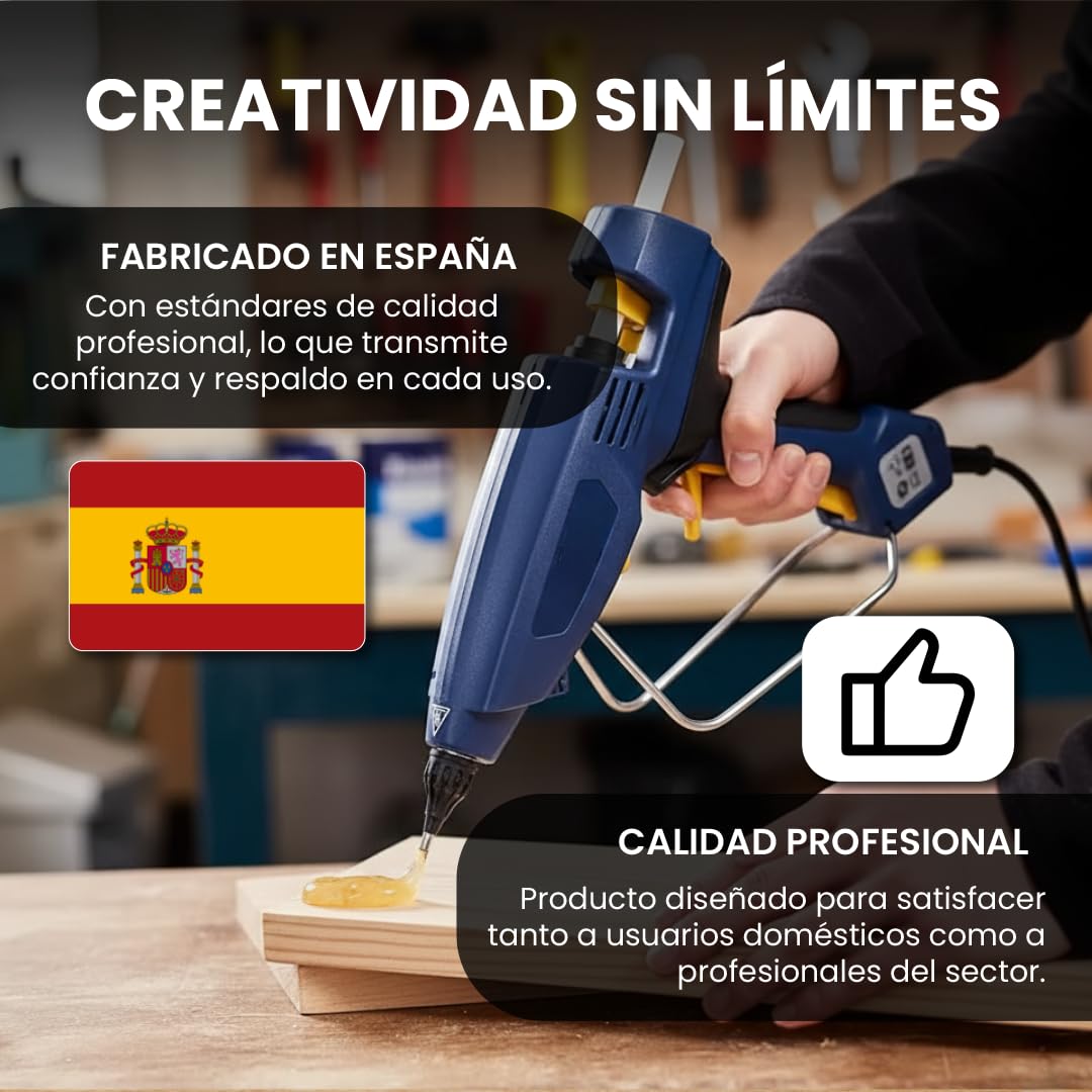 RZT | Cola Termofusible Traslúcido Para Pistola | Barras Para Pistola Caliente Transparente 11mm X 200mm | Uso Profesional | Termofusible Resistente Para Manualidades Y Reparaciones | 2Kg 100 Barras