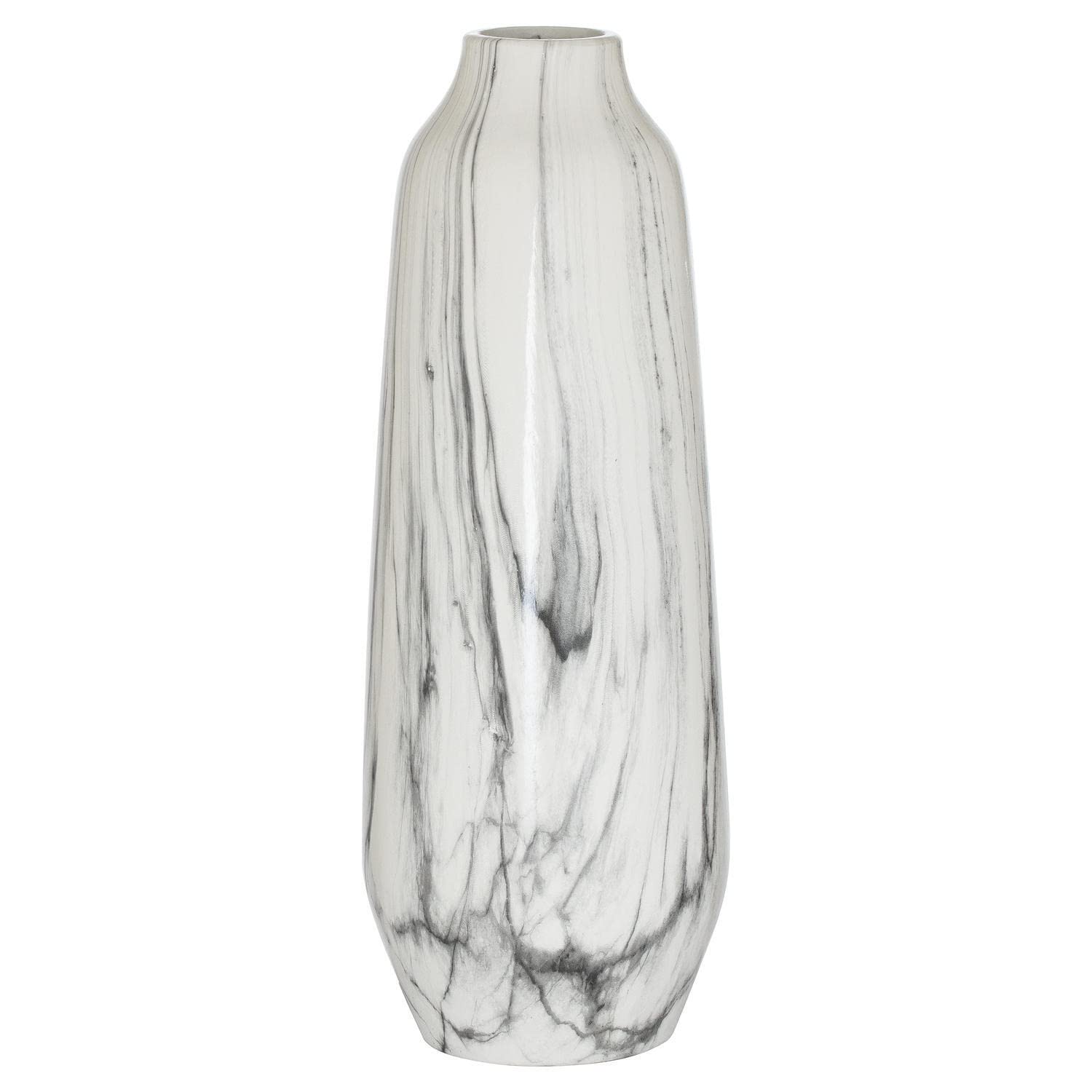 Love Lace Marble Olpe Vase White