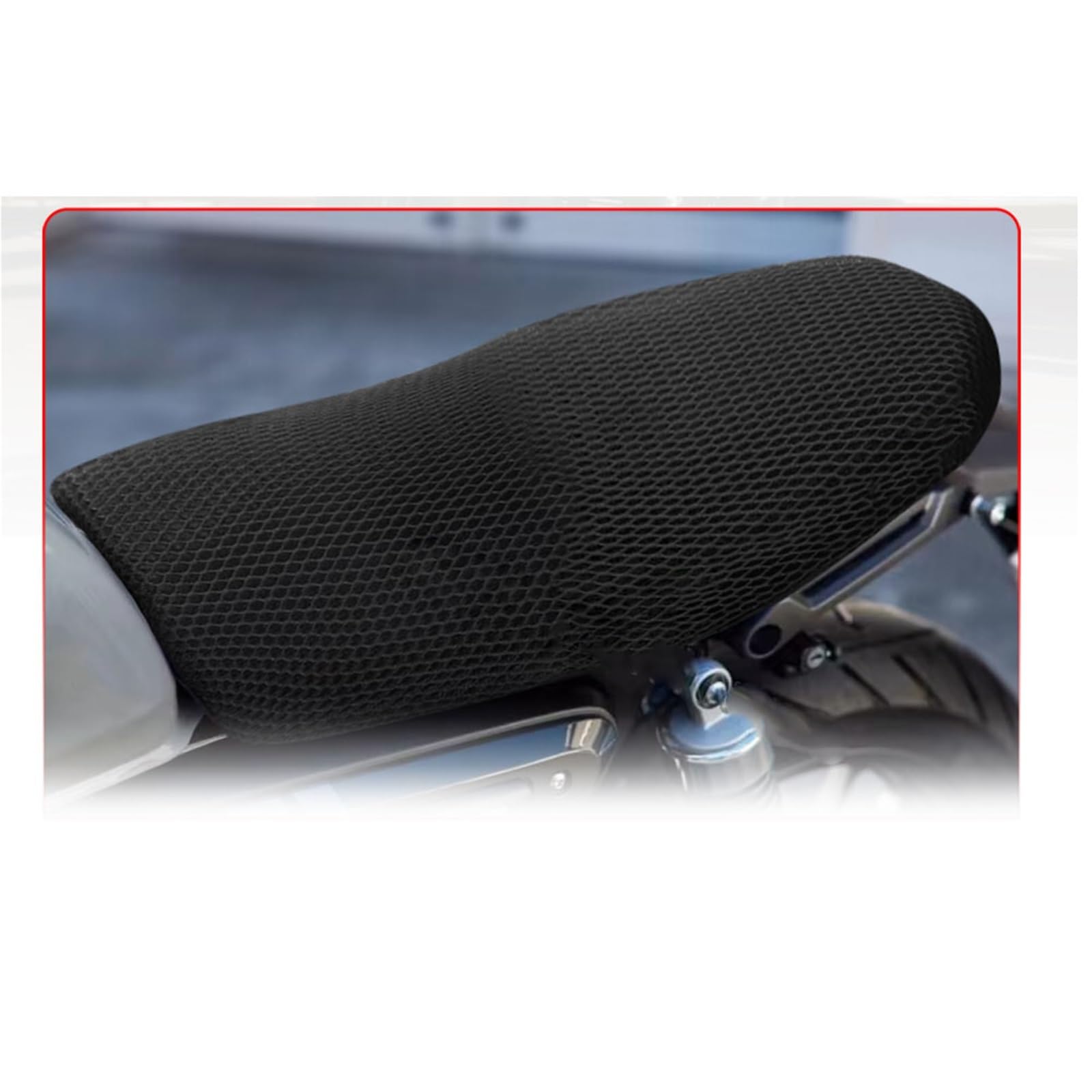 Funda De Asiento Tela Malla 3D Antideslizante para Motocicleta, Cojín Impermeable Transpirable para GB350 GB350S