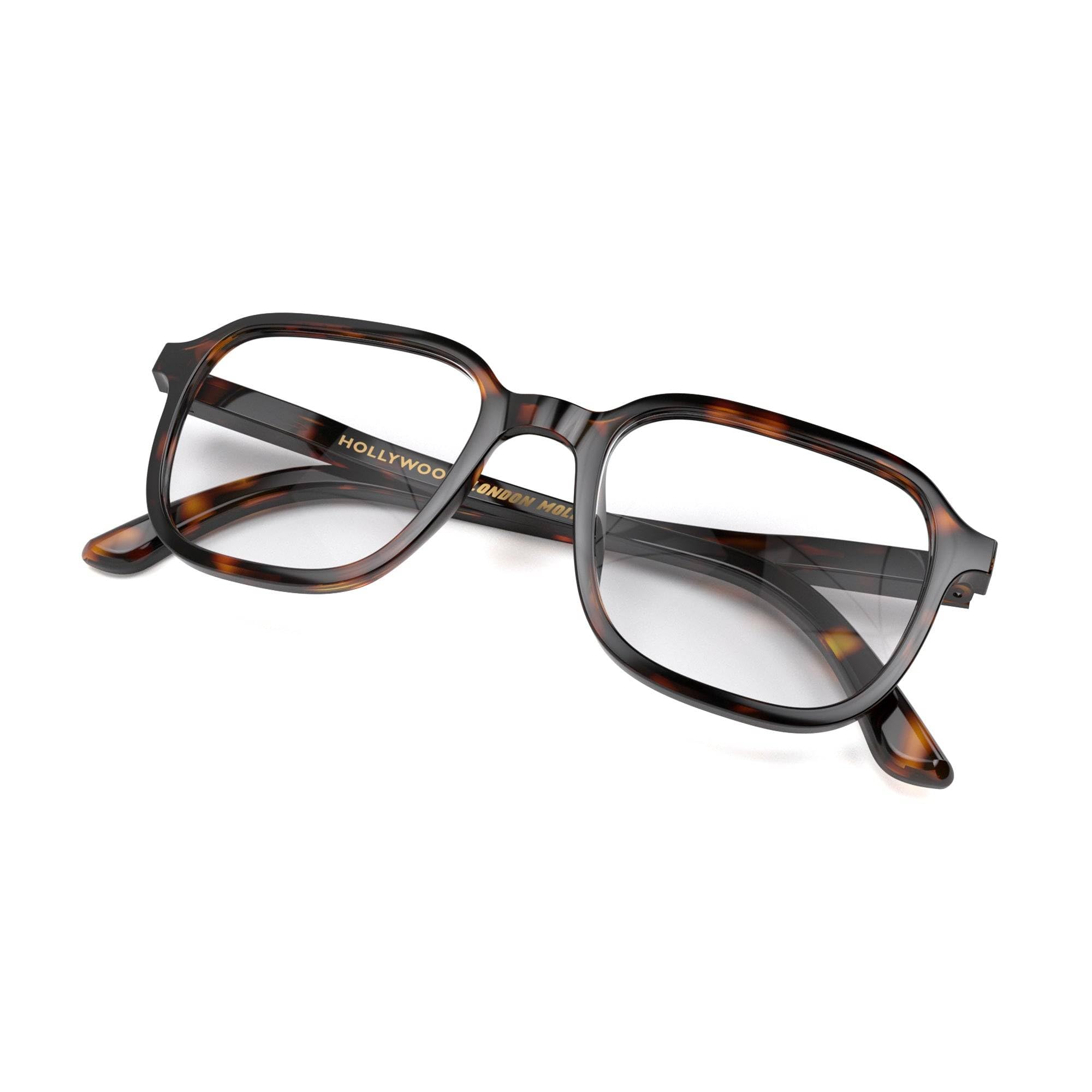 LONDON MOLE® Hollywood occhiali che bloccano la luce blu | Fantastici bloccanti blu di forma quadrata | Anti affaticamento degli occhi per schermi | Uomo donna unisex | Cerniere a molla